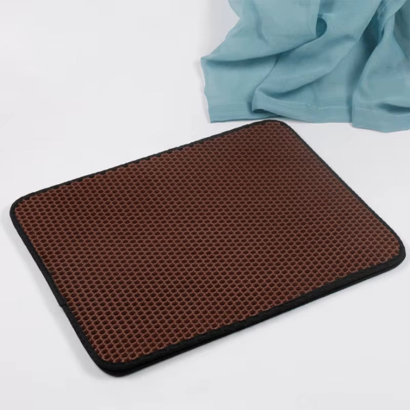 Double Layer EVA Cat Litter Pad Waterproof Non-Slip Sand Basin Filter Kitten Dog Washable Mattress Floor Mat Pet Clean Supplies