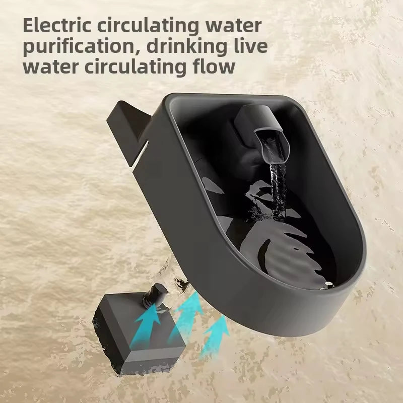 Two-In-One Automatic Pet Feeding Dish Integrated Plastic Cat Bowl Water Dispenser and Food/Water Bowl for Dogs and Cats