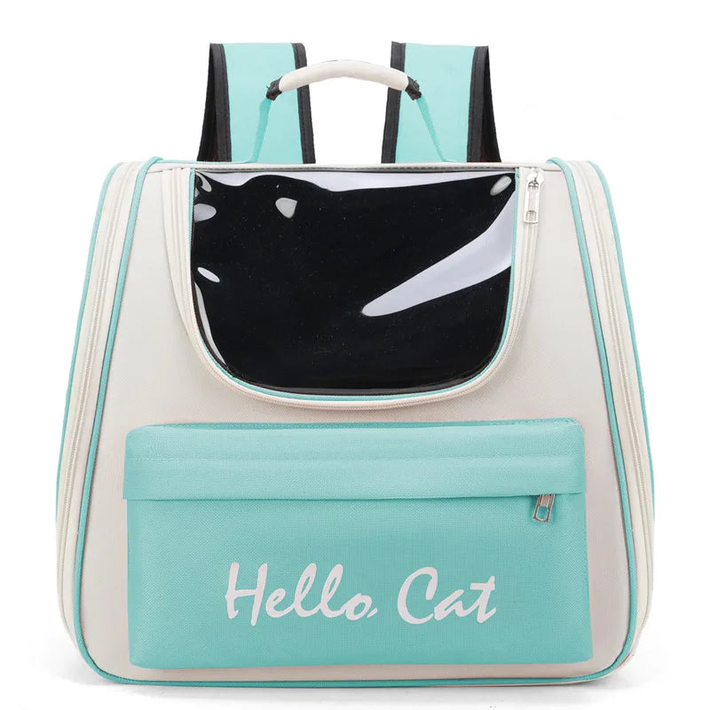 Pet Bag Water-Restant Cat for Going Out Backpack Fashionable and Versatile Space Capsule Cat and Dog