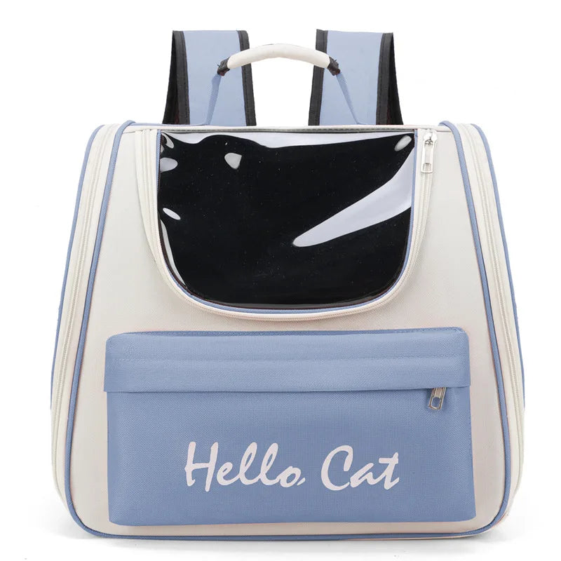 Pet Bag Water-Restant Cat for Going Out Backpack Fashionable and Versatile Space Capsule Cat and Dog