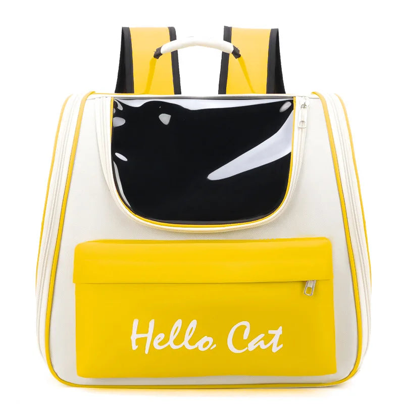 Pet Bag Water-Restant Cat for Going Out Backpack Fashionable and Versatile Space Capsule Cat and Dog