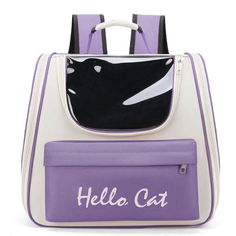 Pet Bag Water-Restant Cat for Going Out Backpack Fashionable and Versatile Space Capsule Cat and Dog
