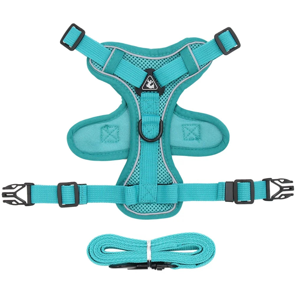 Cat Harness and Leash Set Escape Proof for Small Medium Dog Cat Breathable Reflective Adjustable Kitten Chest Strap Pet Supplies