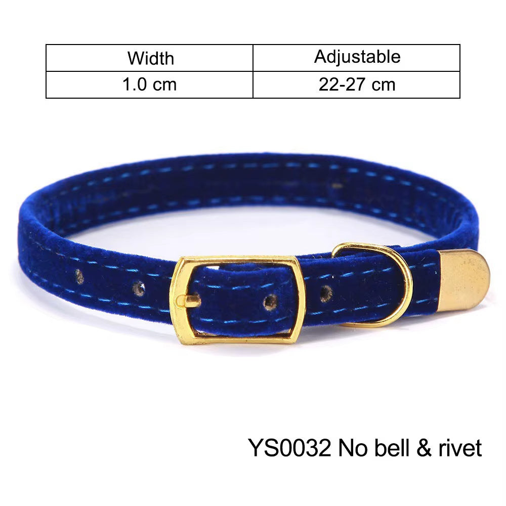Cat Collar with Bell Safety Cat Collars Puppy Dog Collar for Cats Small Dogs Kittens Solid Pet Collar Chihuahua Products YS0032