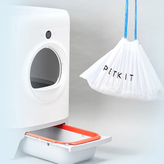 5 Rollers Cat Litter Box Poop Bag for PETKIT PURA MAX Automatic Self Cleaning Cat Toilet Tray Box with Handle Hand Free Dirty