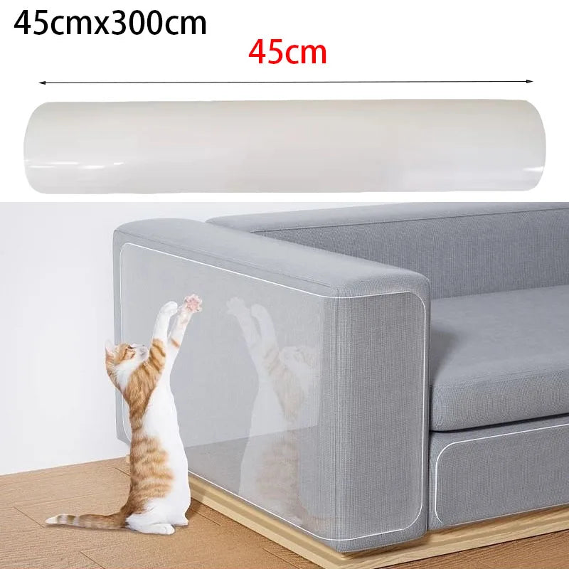 Protège-Meubles Transparent pour Chats - Adhésif 3M Anti-Griffures