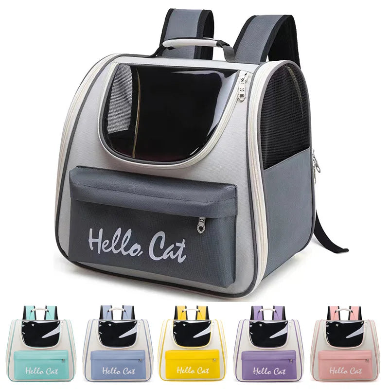 Pet Bag Water-Restant Cat for Going Out Backpack Fashionable and Versatile Space Capsule Cat and Dog
