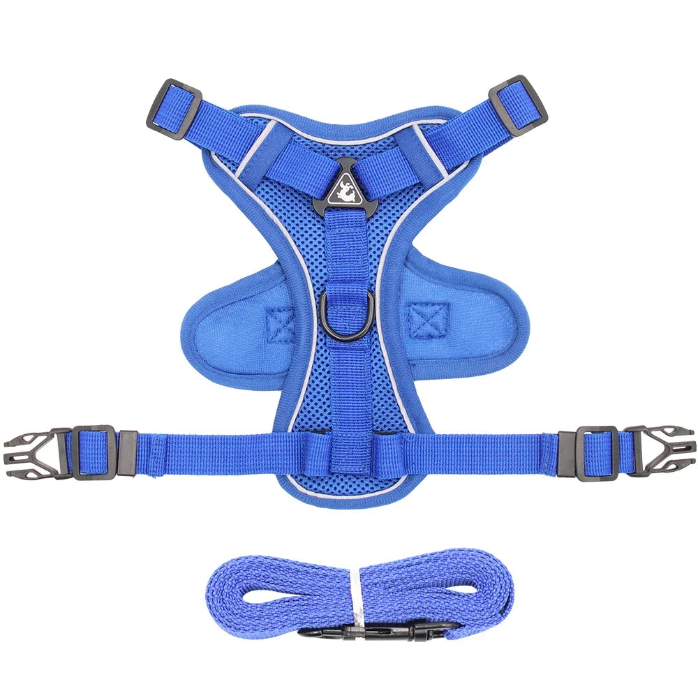 Cat Harness and Leash Set Escape Proof for Small Medium Dog Cat Breathable Reflective Adjustable Kitten Chest Strap Pet Supplies
