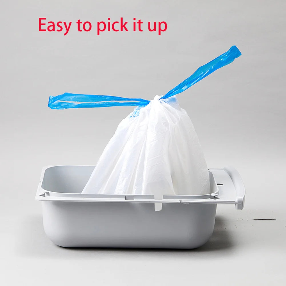 5 Rollers Cat Litter Box Poop Bag for PETKIT PURA MAX Automatic Self Cleaning Cat Toilet Tray Box with Handle Hand Free Dirty
