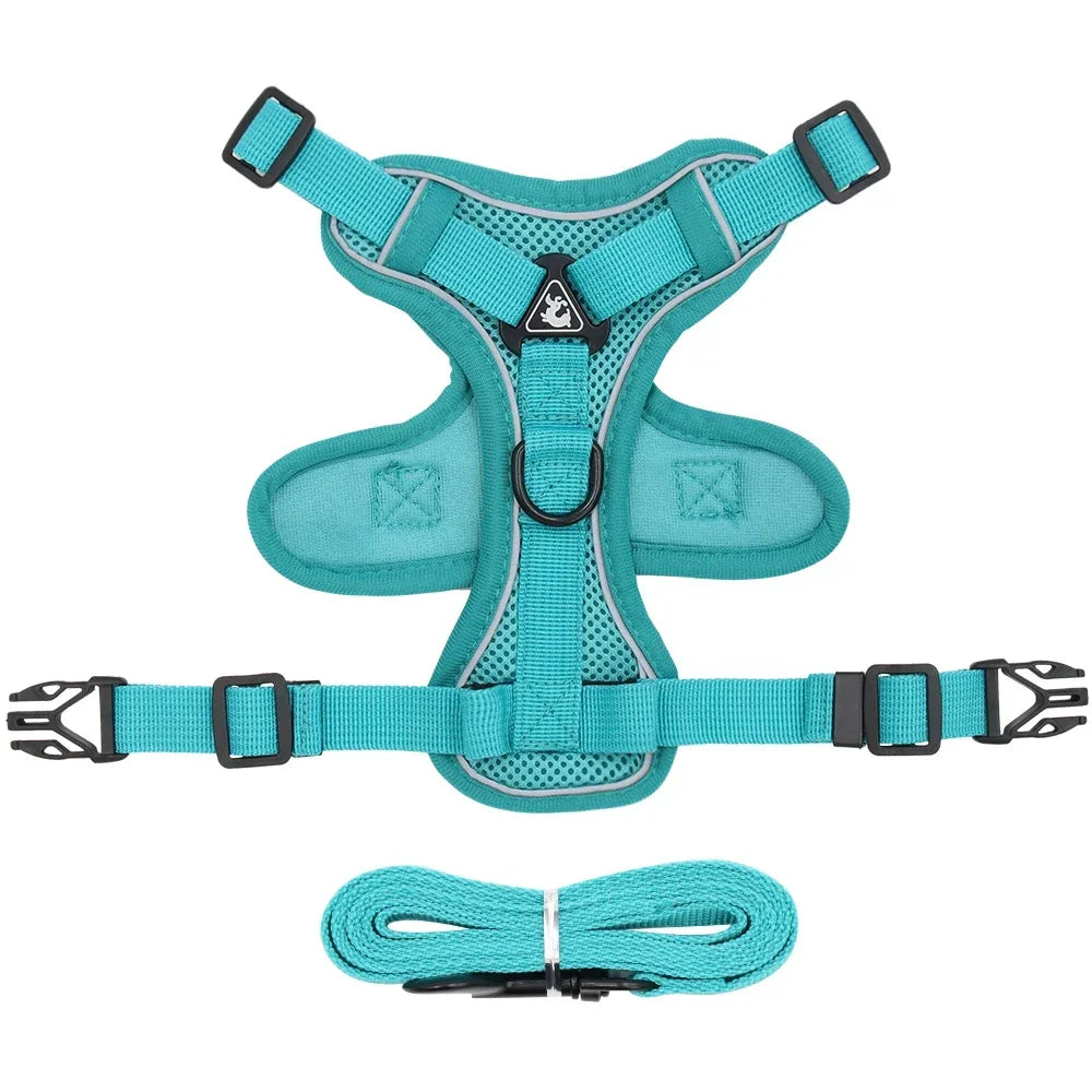 Cat Harness and Leash Set Escape Proof for Small Medium Dog Cat Breathable Reflective Adjustable Kitten Chest Strap Pet Supplies