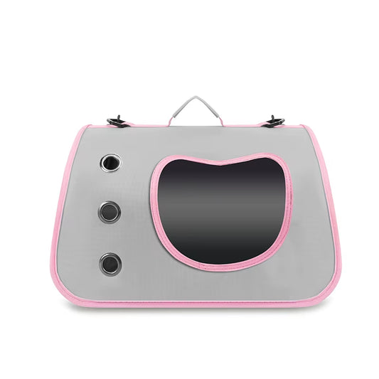 Portable Pet Carrier Bag for Small Dogs Cats Outdoor Foldable Cat Bag Breathable Cat Shoulder Bag Kitten Carrying Bag