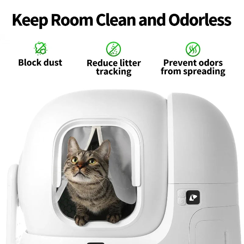 NEW PETKIT Smart Cat Toilet Magnetic Dustproof Door Curtain Max Series Dedicated Accessory Applicable to MAX,MAX 2, MAX PRO